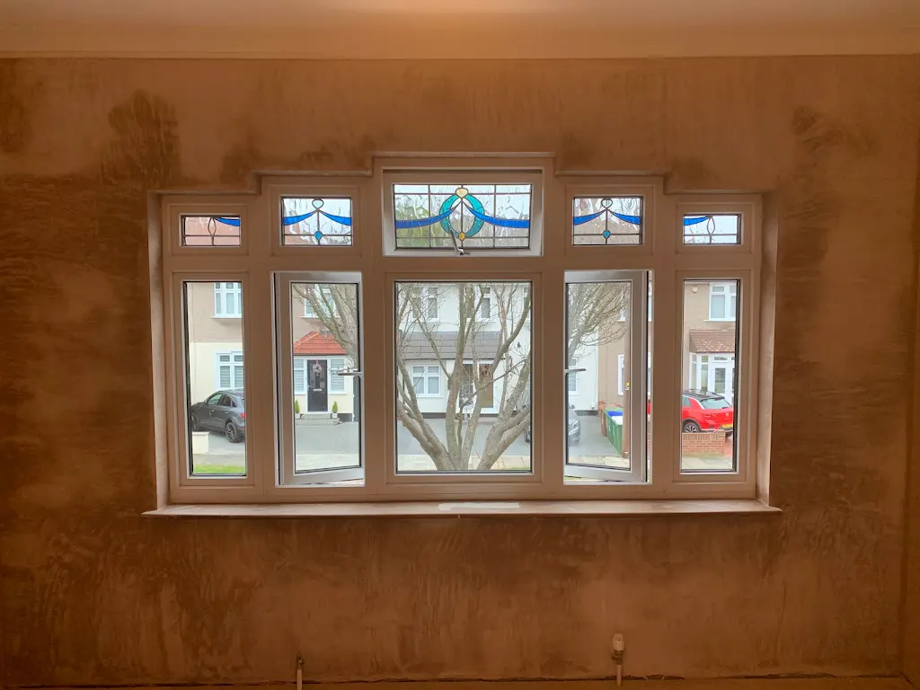plastered wall with window